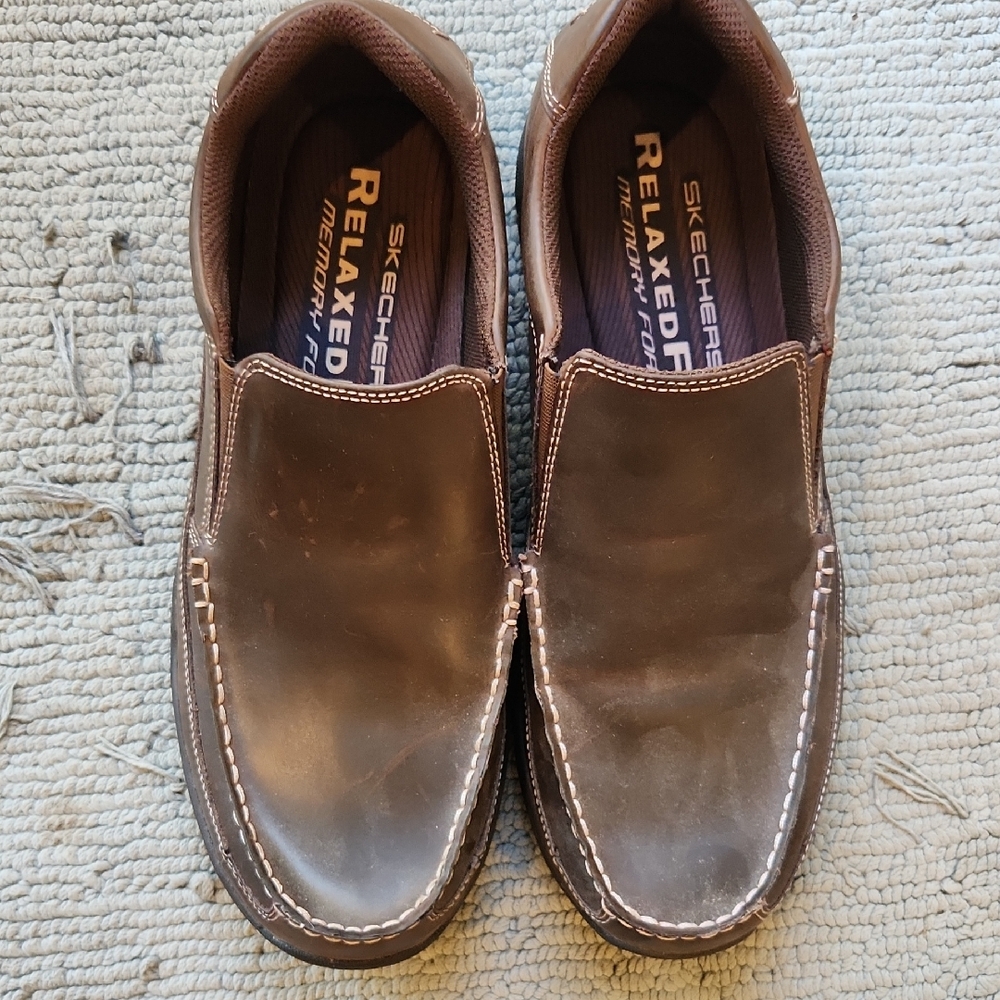 Skechers Men's Dark Brown Slip-On Loafers